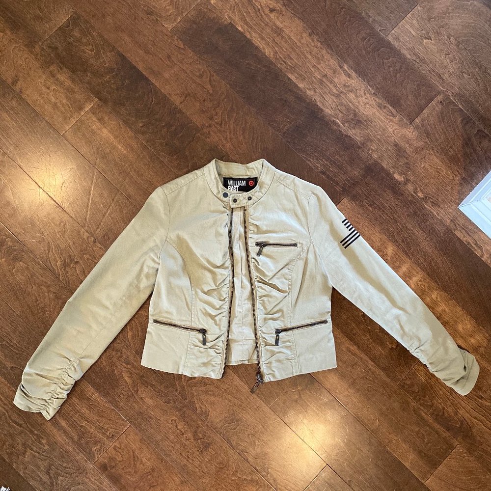 William Rast for Target Ruched Military Zip Jacket